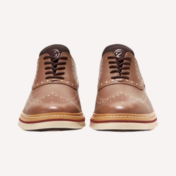 Men\'s Cole Haan Zerogrand Wingtip WP Oxford in Light Whisk. C37091]